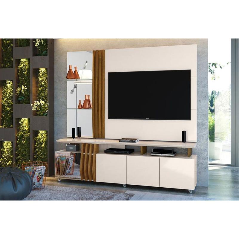 Rack com Painel Donna Para TVs de até 55 Polegadas 4 portas DJ